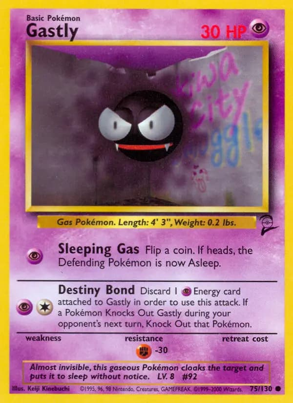 Gastly #75 — Base Set 2