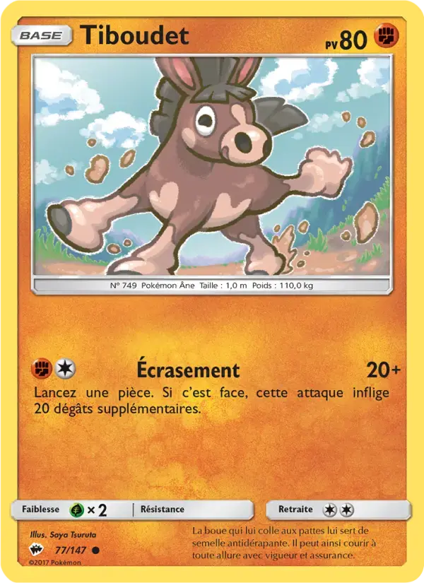 Carte Pokémon Tiboudet #77 — Ombres Ardentes