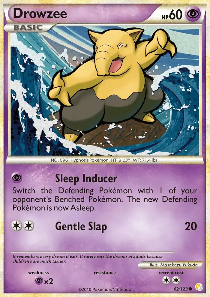 Drowzee #62 — HeartGold SoulSilver