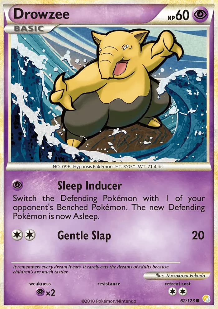 Drowzee #62 — HeartGold SoulSilver