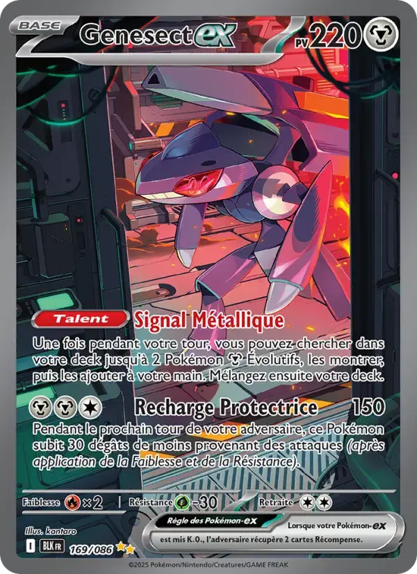 Carte Pokémon Genesect-ex #169 — Foudre Noire