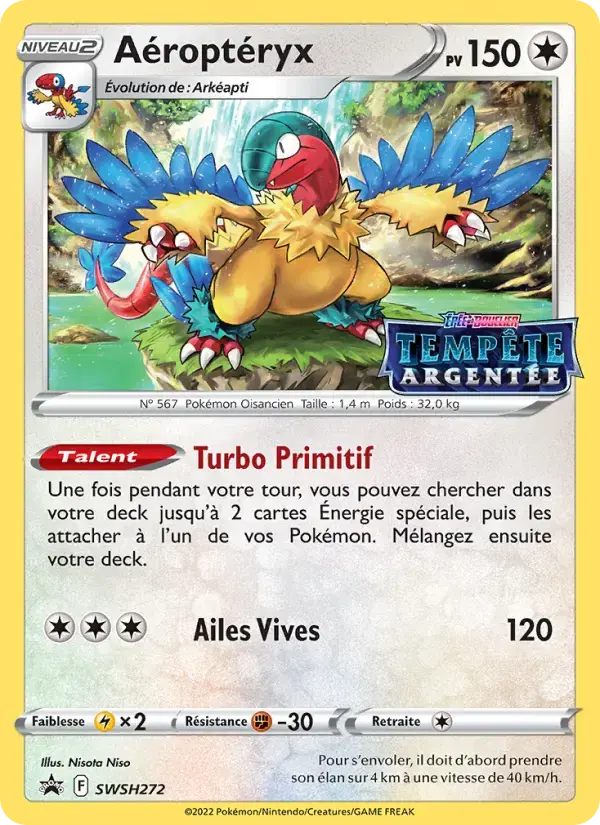 Carte Pokémon Aéroptéryx #SWSH272 — Promos Épée et Bouclier