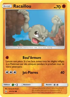 Carte Pokémon Racaillou #87 — Alliance Infaillible