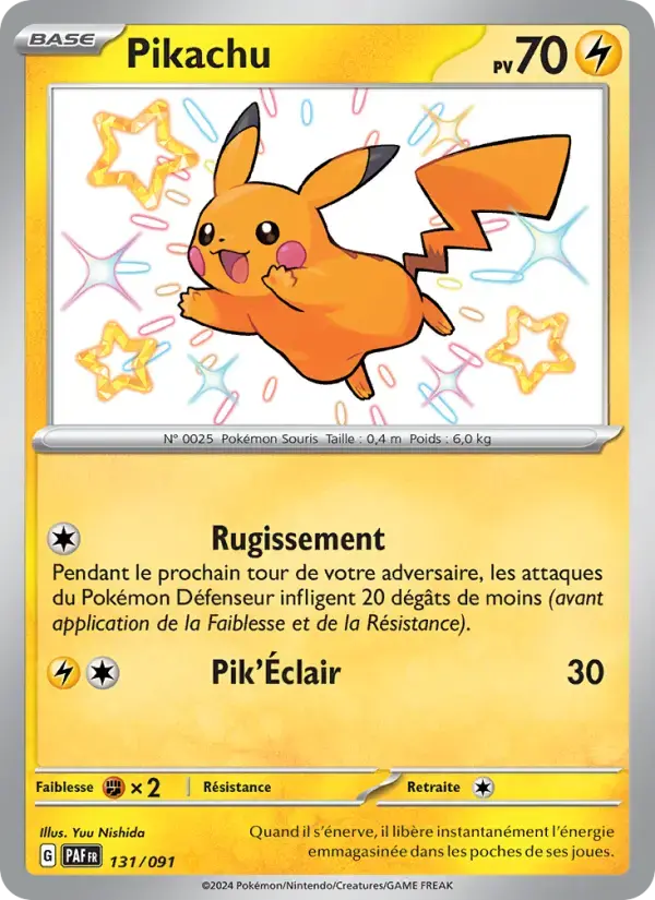 Carte Pokémon Pikachu #131 — Destinées de Paldea