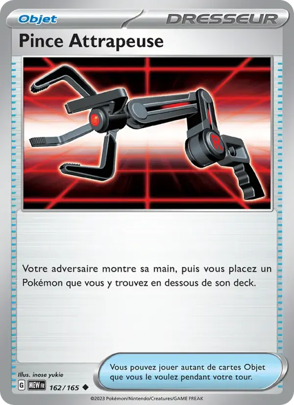 Carte Pokémon Pince Attrapeuse #162 — Pokémon 151