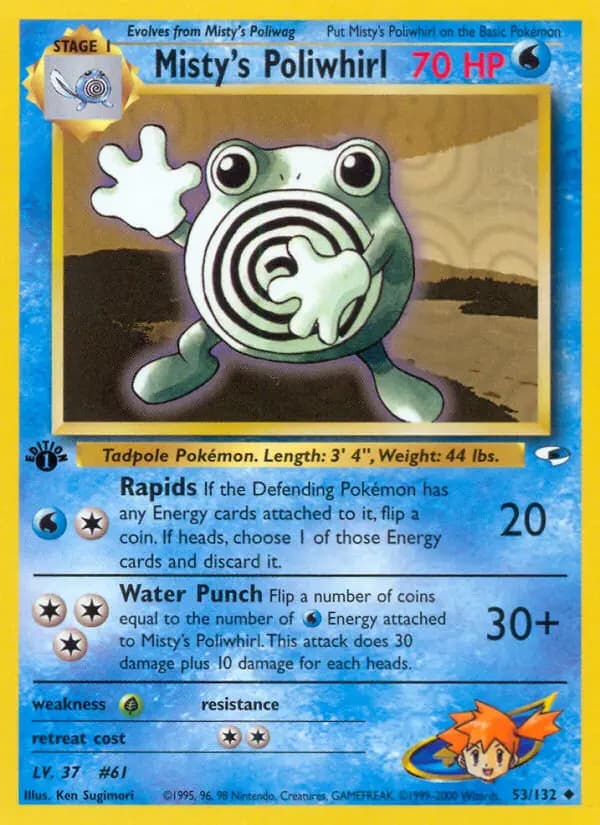 Misty's Poliwhirl #53 — Gym Heroes