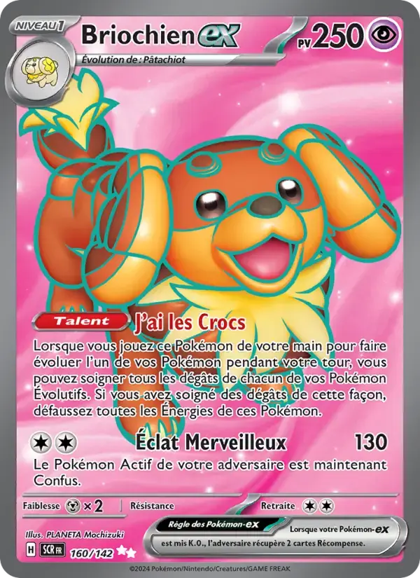 Carte Pokémon Briochien-ex #160 — Couronne Stellaire