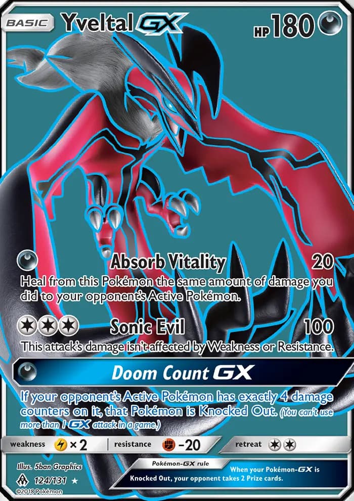 Yveltal GX #124 — Forbidden Light