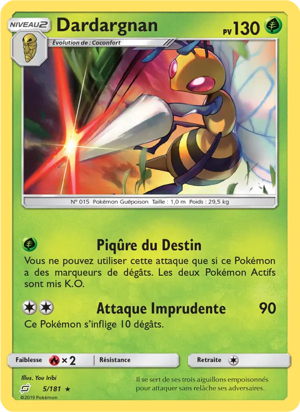 Carte Pokémon Dardargnan #5 — Duo de Choc
