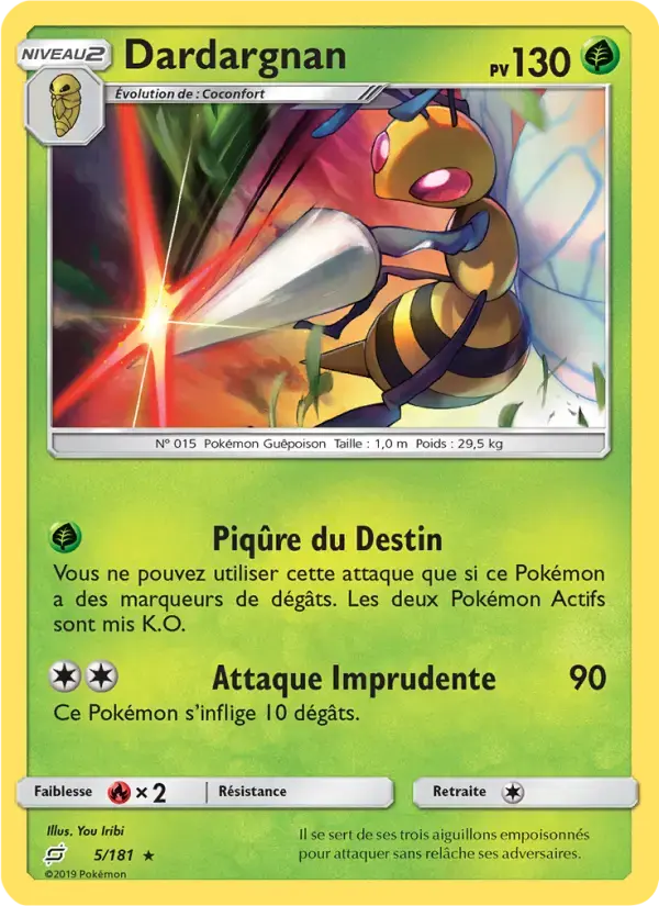 Carte Pokémon Dardargnan #5 — Duo de Choc