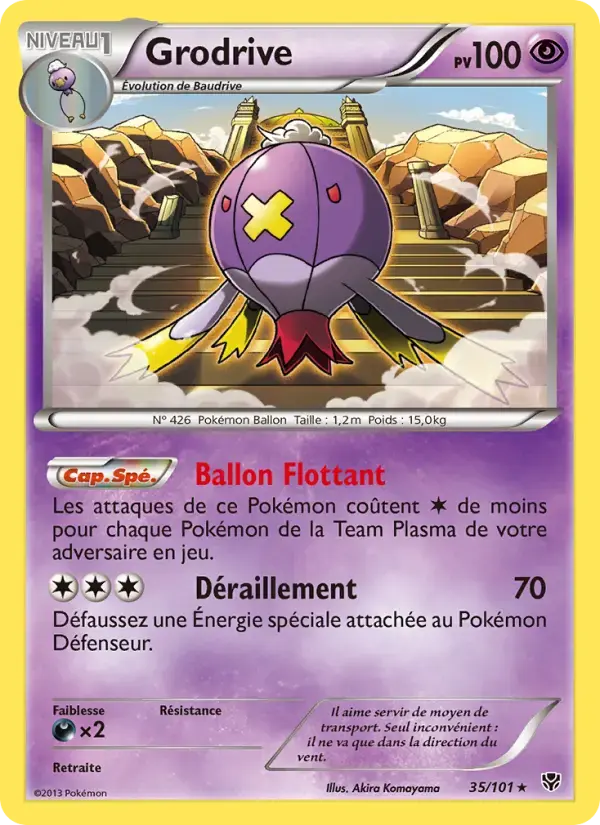 Carte Pokémon Grodrive #35 — Explosion Plasma
