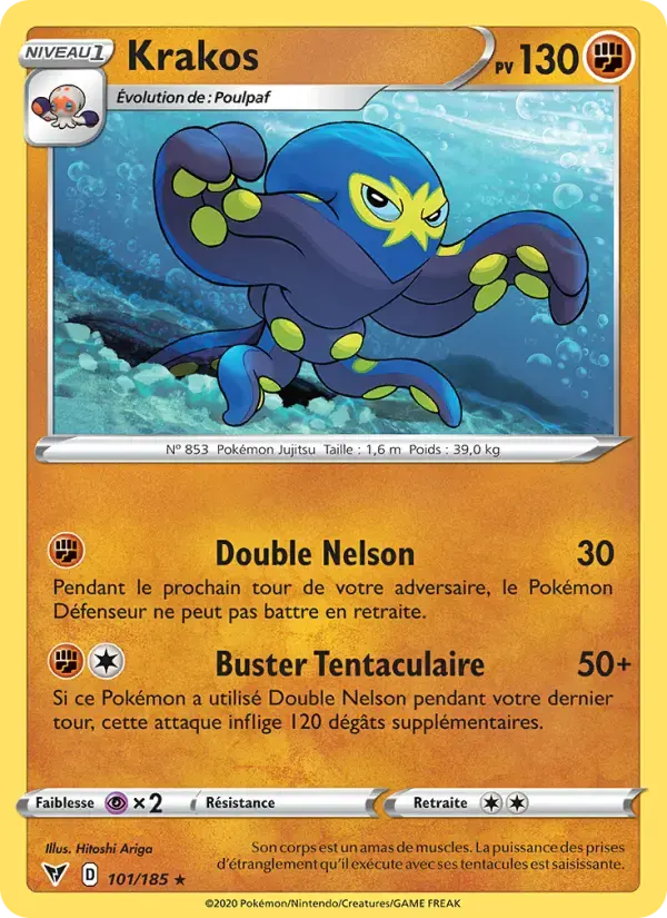 Carte Pokémon Krakos #101 — Voltage Éclatant