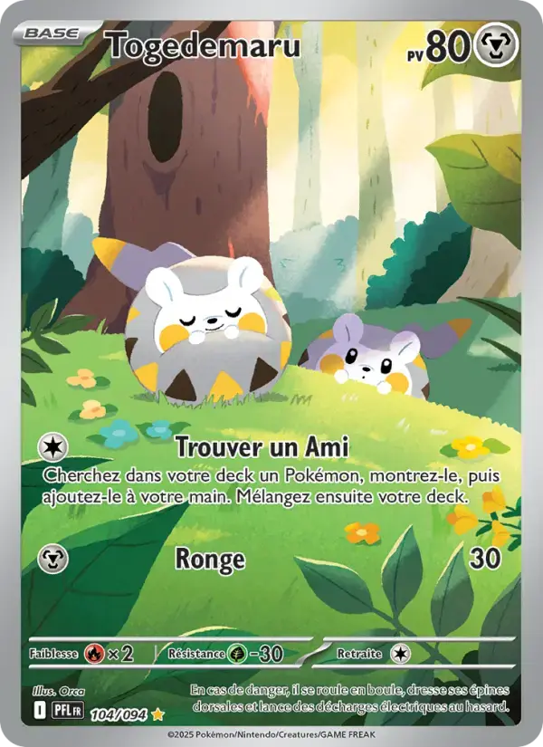 Carte Pokémon Togedemaru #104 — Flammes Fantasmagoriques