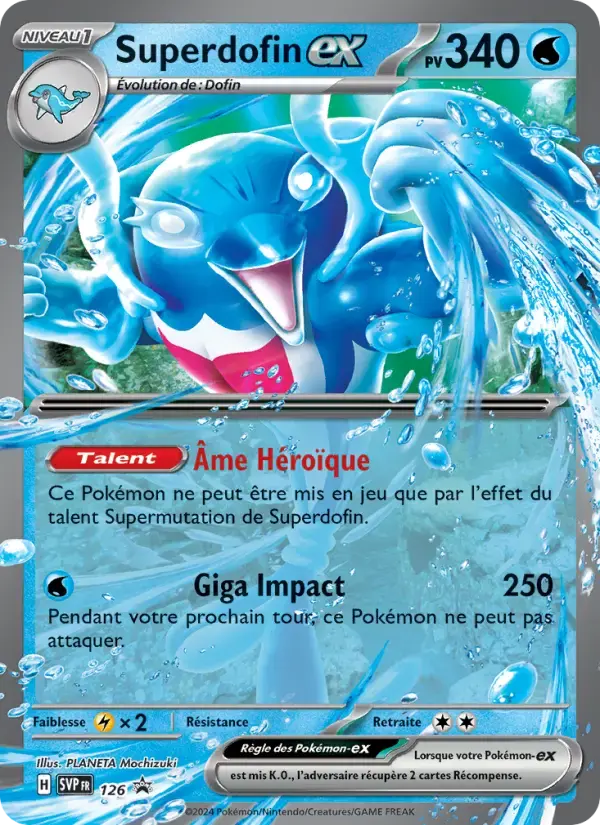 Carte Pokémon Superdofin-ex #126 — Promos Écarlate et Violet