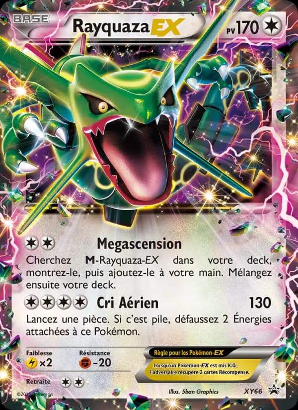 Carte Pokémon Rayquaza EX #XY66 — Promos X&Y