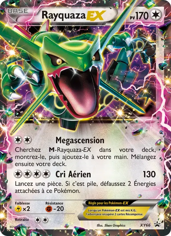 Carte Pokémon Rayquaza EX #XY66 — Promos X&Y