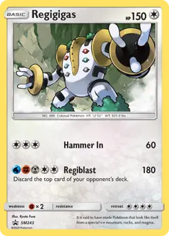 Regigigas #SM243 — Sun & Moon Promos