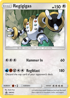 Carte Pokémon Regigigas #SM243 — Promos Soleil et Lune