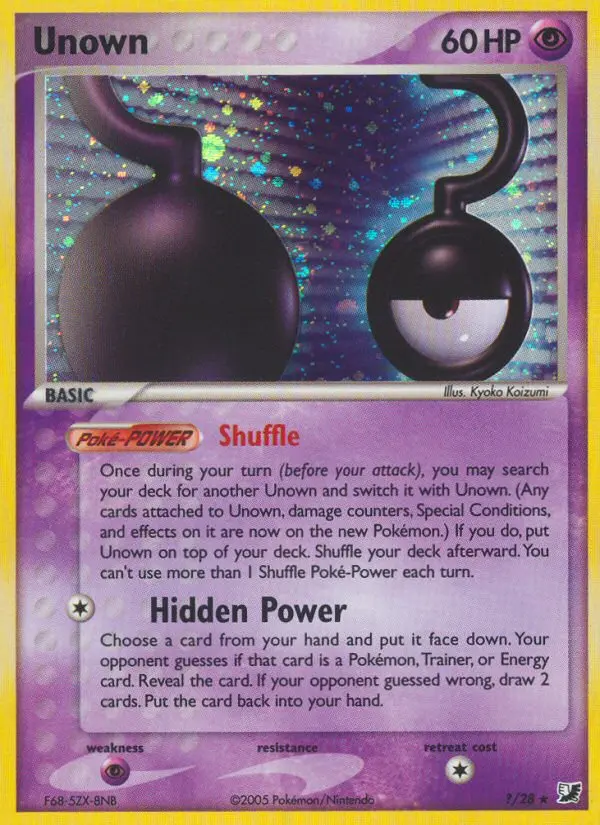Carte Pokémon Zarbi #? — Forces Cachées