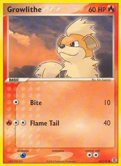 Growlithe #64 — FireRed & LeafGreen