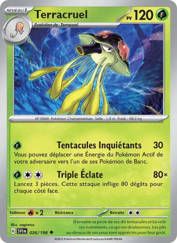 Carte Pokémon Terracruel #026 — Écarlate et Violet