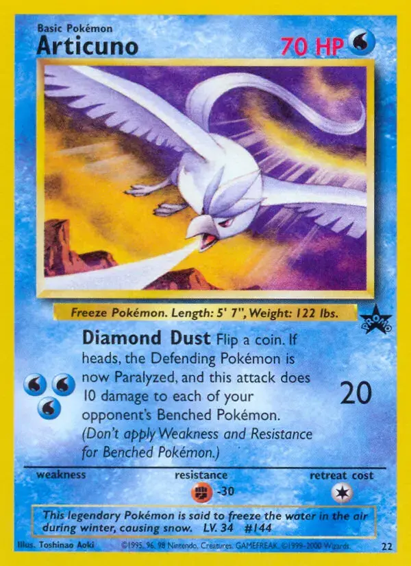 Carte Pokémon Artikodin #22 — Promos Wizards