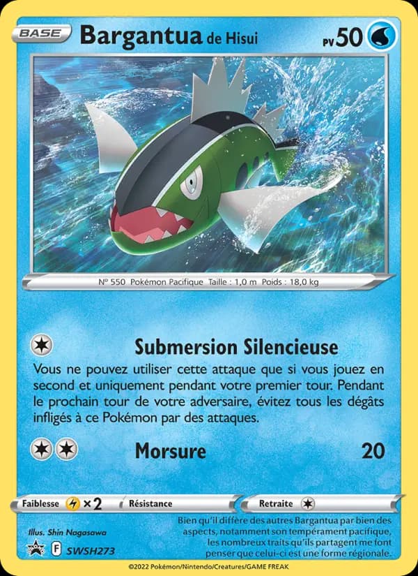 Carte Pokémon Bargantua de Hisui #SWSH273 — Promos Épée et Bouclier