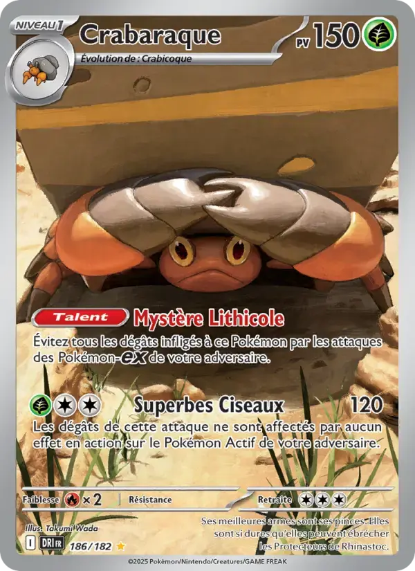 Carte Pokémon Crabaraque #186 — Rivalités Destinées