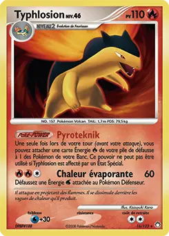Carte Pokémon Typhlosion #16 — Trésors Mystérieux