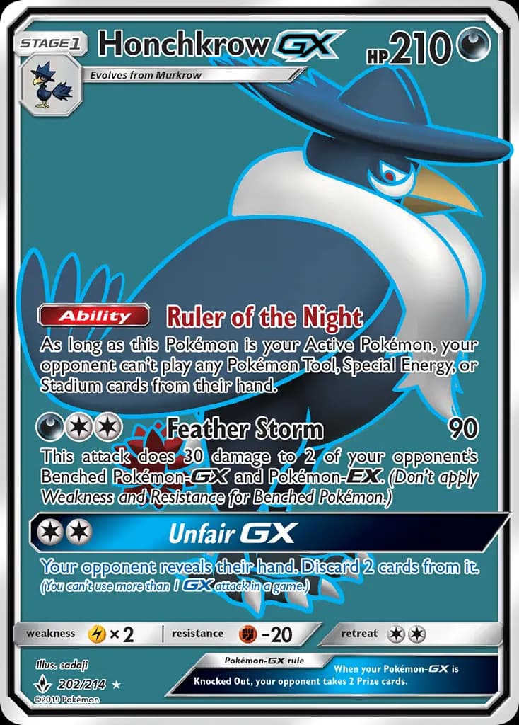 Honchkrow GX #202 — Unbroken Bonds