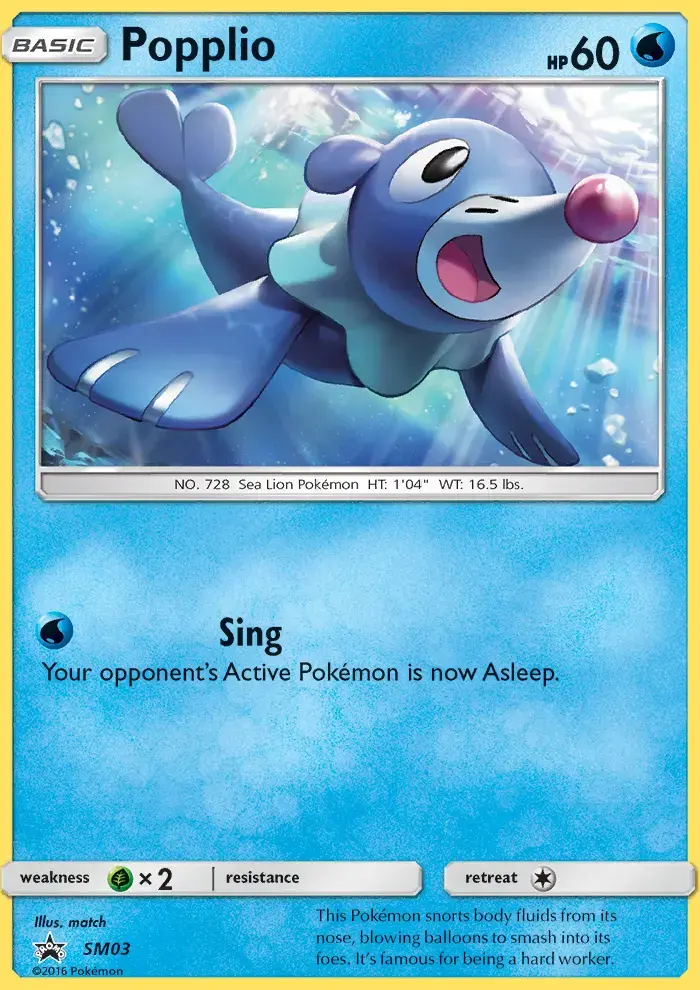 Popplio #SM03 — Sun & Moon Promos