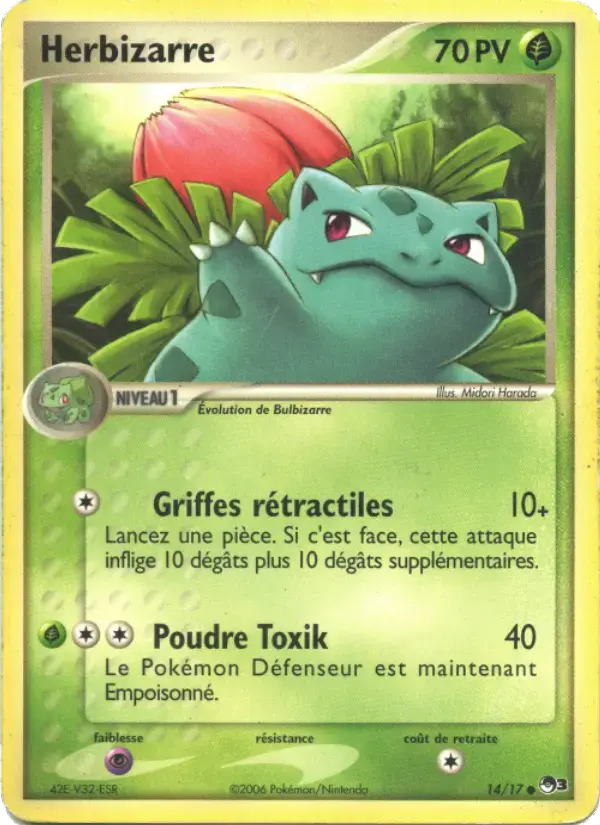 Carte Pokémon Herbizarre #14 — POP 3