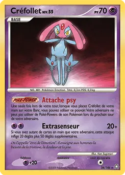 Carte Pokémon Créfollet #34 — Éveil des Légendes