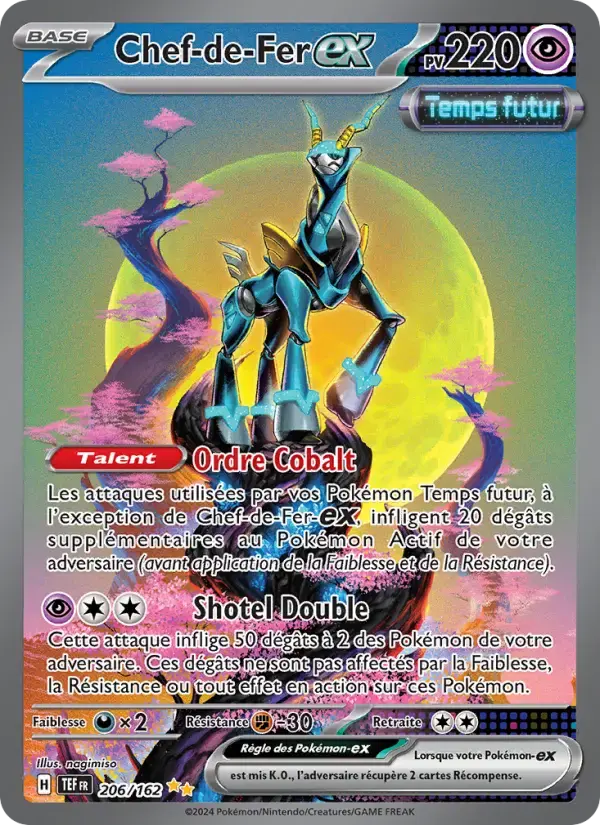 Carte Pokémon Chef-de-Fer-ex #206 — Forces Temporelles