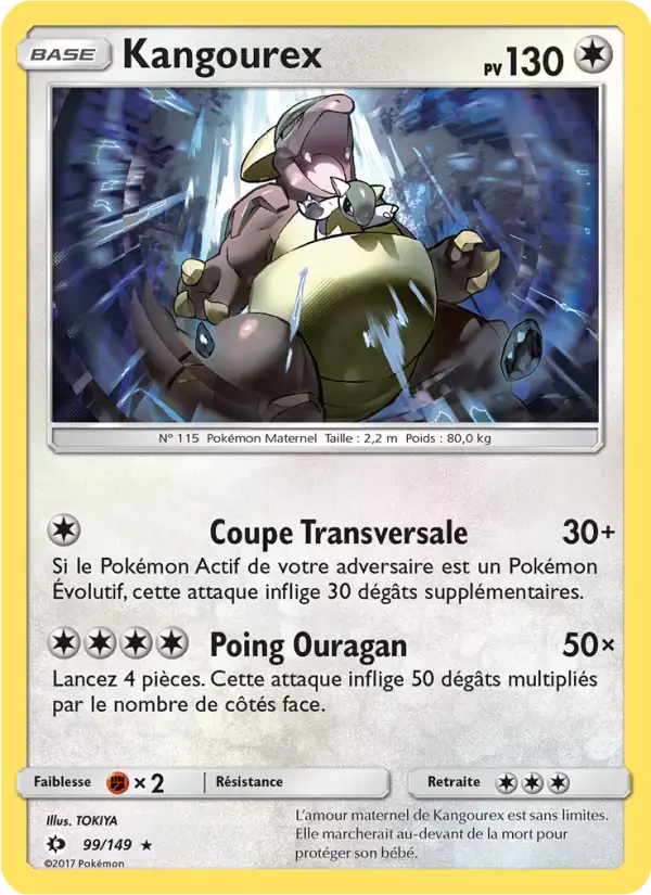 Carte Pokémon Kangourex #99 — Soleil et Lune