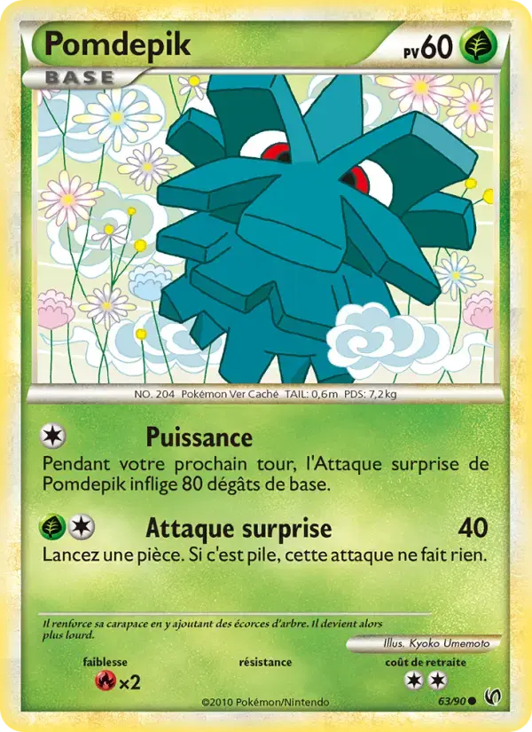 Carte Pokémon Pomdepik #63 — Indomptable