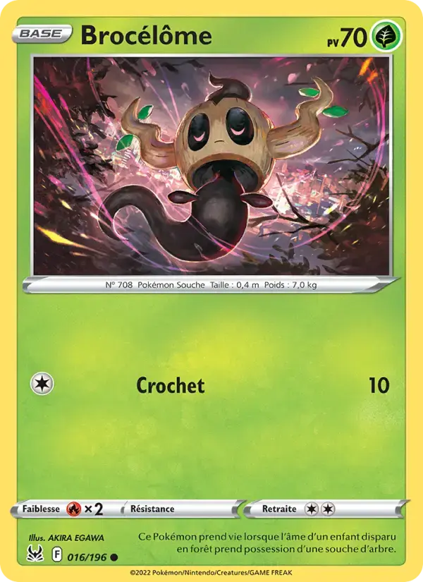 Carte Pokémon Brocélôme #016 — Origine Perdue