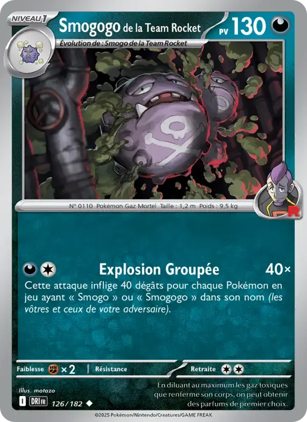 Carte Pokémon Smogogo de la Team Rocket #126 — Rivalités Destinées