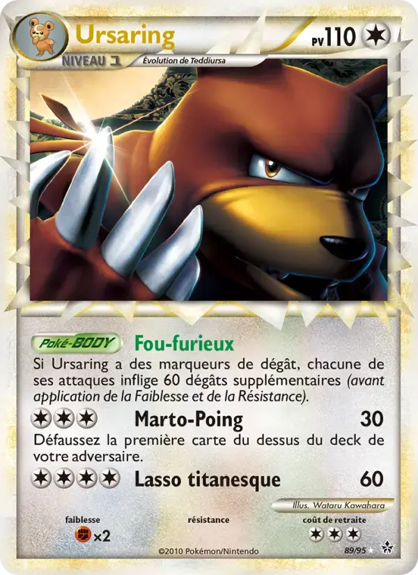 Carte Pokémon Ursaring #89 — Déchaînement