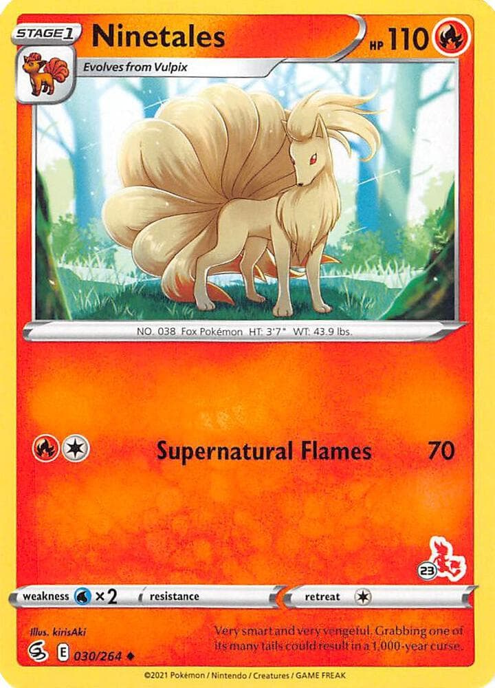 Ninetales #030 Stamp V2 — Fusion Strike
