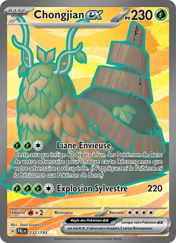 Carte Pokémon Chongjian-ex #232 — Évolutions à Paldea