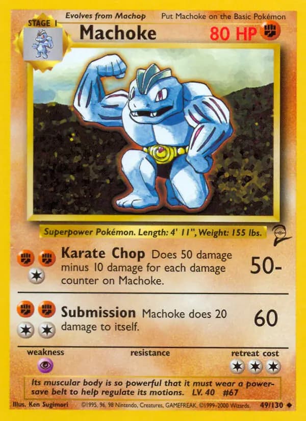 Machoke #49 — Base Set 2