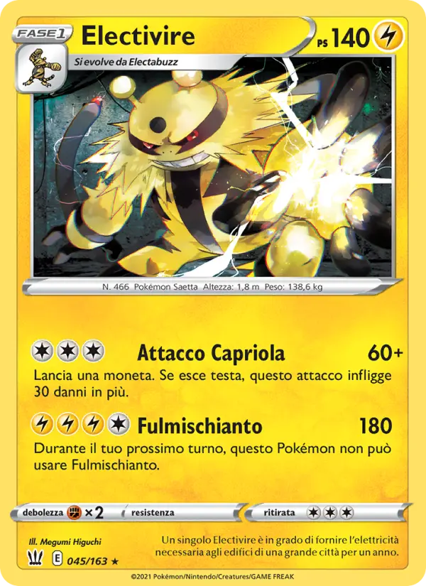 Carte Pokémon Élekable #45 — Styles de Combat