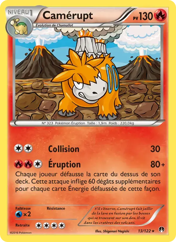 Carte Pokémon Camérupt #13 — Rupture Turbo