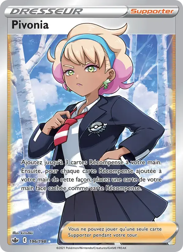 Carte Pokémon Pivonia #196 — Règne de Glace