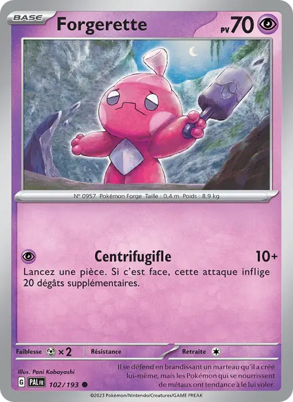 Carte Pokémon Forgerette #102 — Évolutions à Paldea