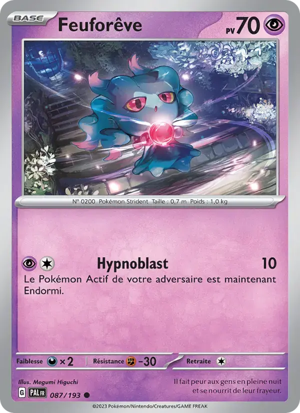 Carte Pokémon Feuforêve #087 — Évolutions à Paldea