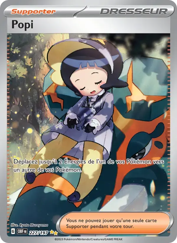 Carte Pokémon Popi #227 — Flammes Obsidiennes
