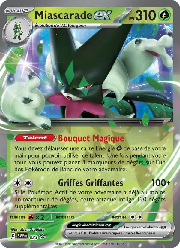 Carte Pokémon Miascarade-ex #033 — Promos Écarlate et Violet