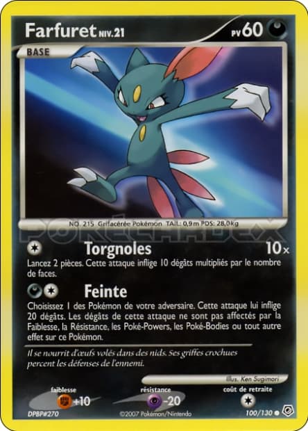 Carte Pokémon Farfuret #100 — Diamant et Perle